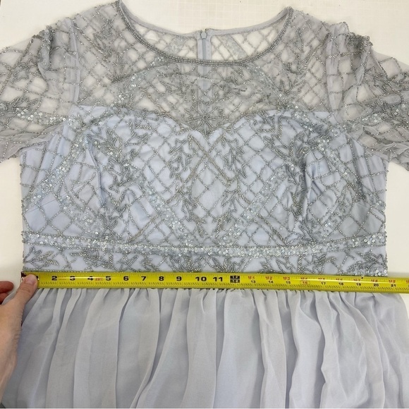 Adrianna Papell Plus Womens Beaded Maxi Evening Dress Size 20W - Picture 12 of 13